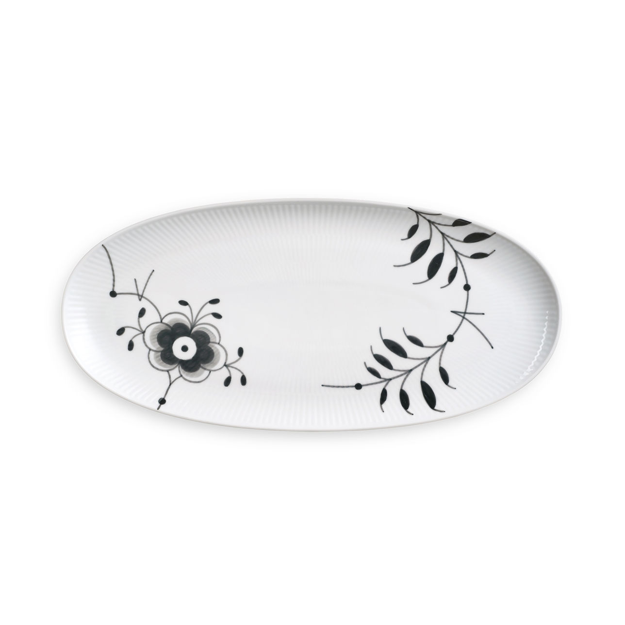 Black Fluted Mega Dish 37cm