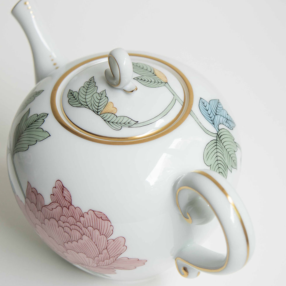 Thumbnail: Pivoine Fleur Papillon Teapot, Loop Knob 50cl