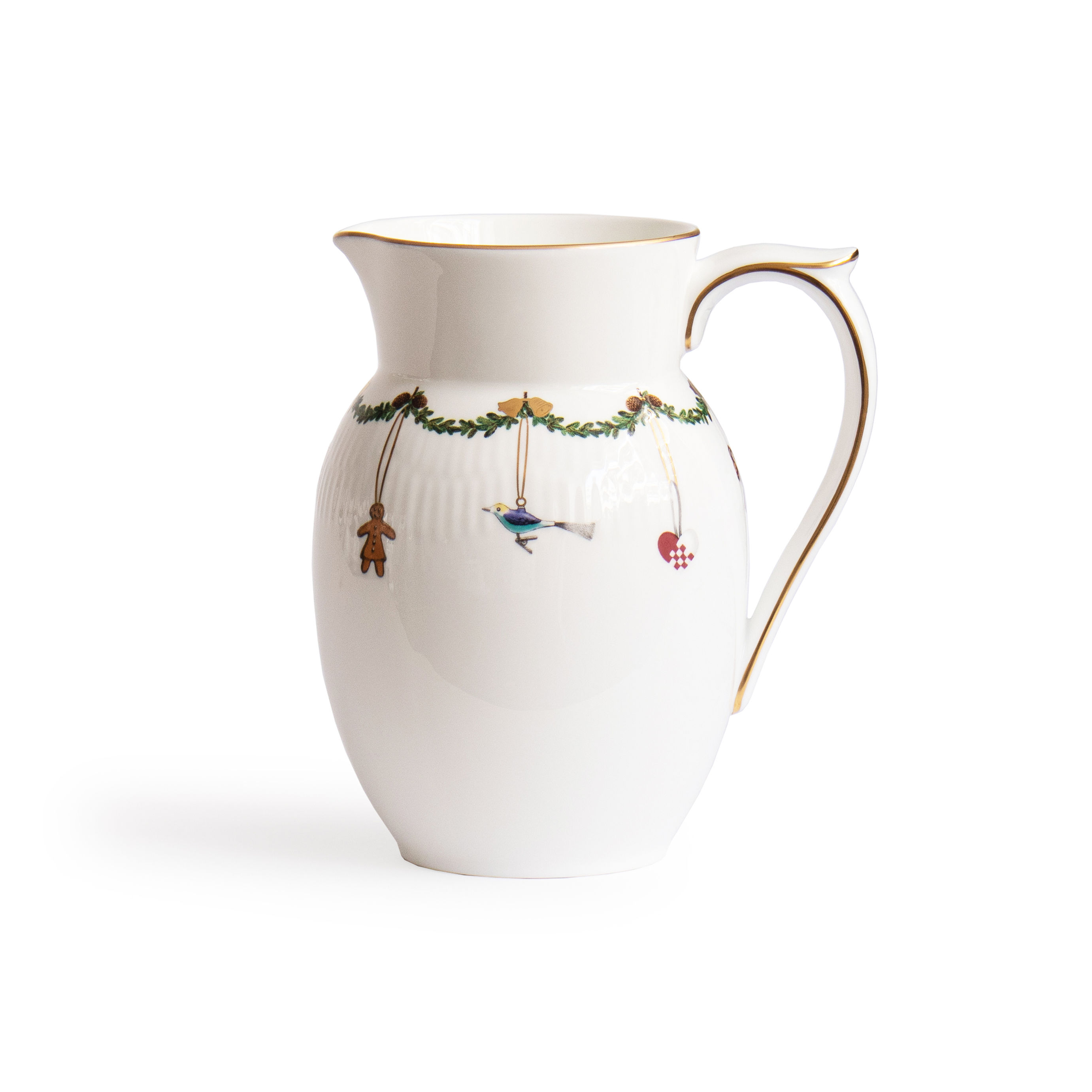 Star Fluted Christmas Jug 90cl