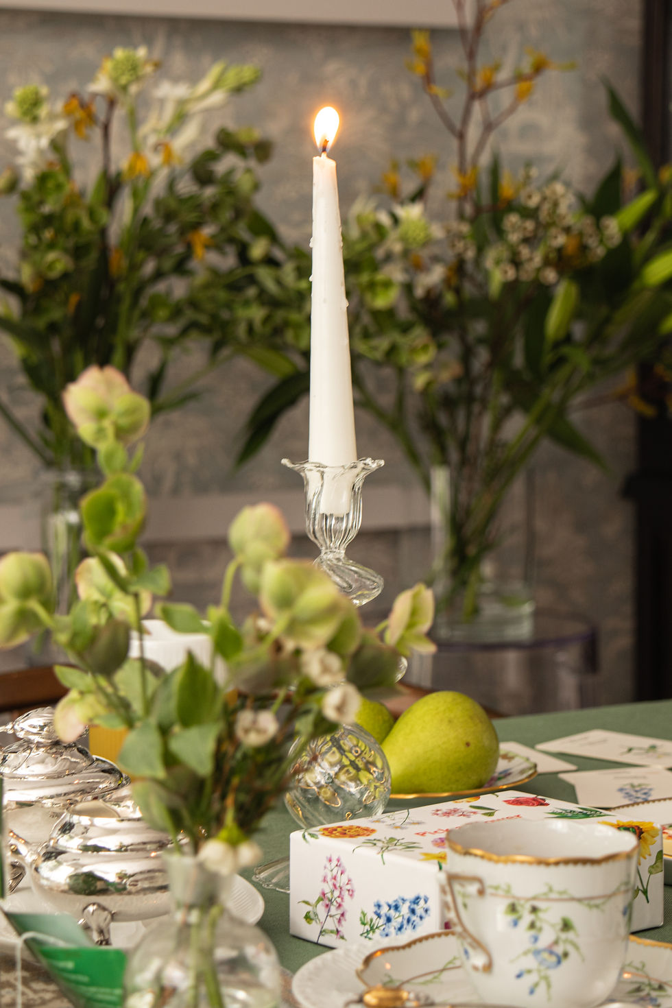 Thumbnail: Glass Candlestick 22cm