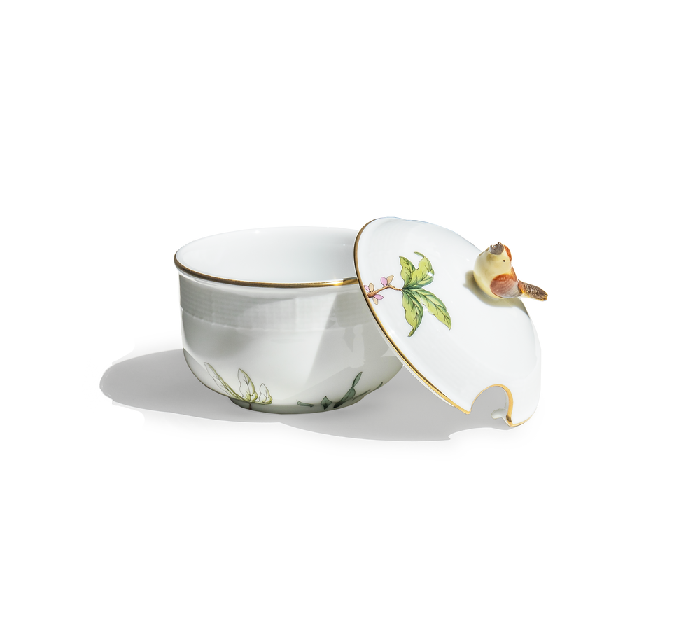 Thumbnail: Foret Garland Sugar Bowl 24cl (Bird Knob)