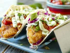 FISH TACOS WITH PINEAPPLE SALA & LIME CREMA x LIDL RECIPE