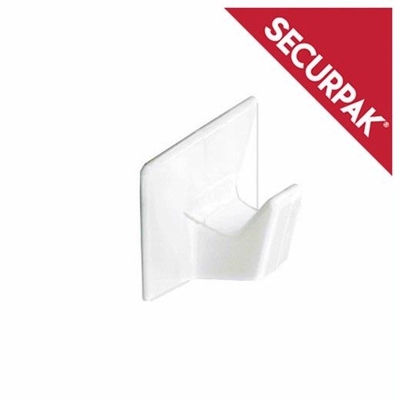 Securpak Self Adhesive Cup Hook White 5