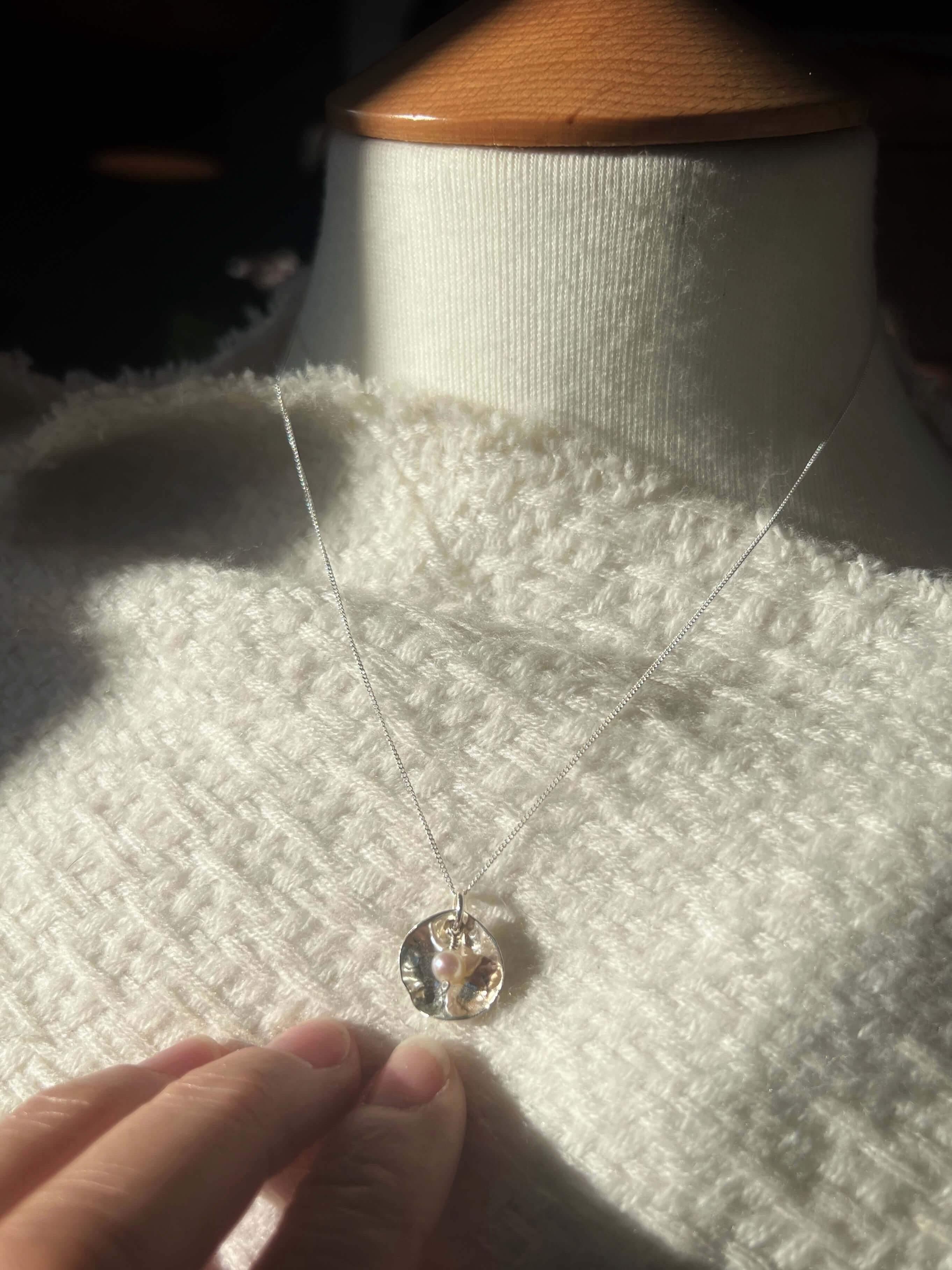 Silver Coastal Calm necklace