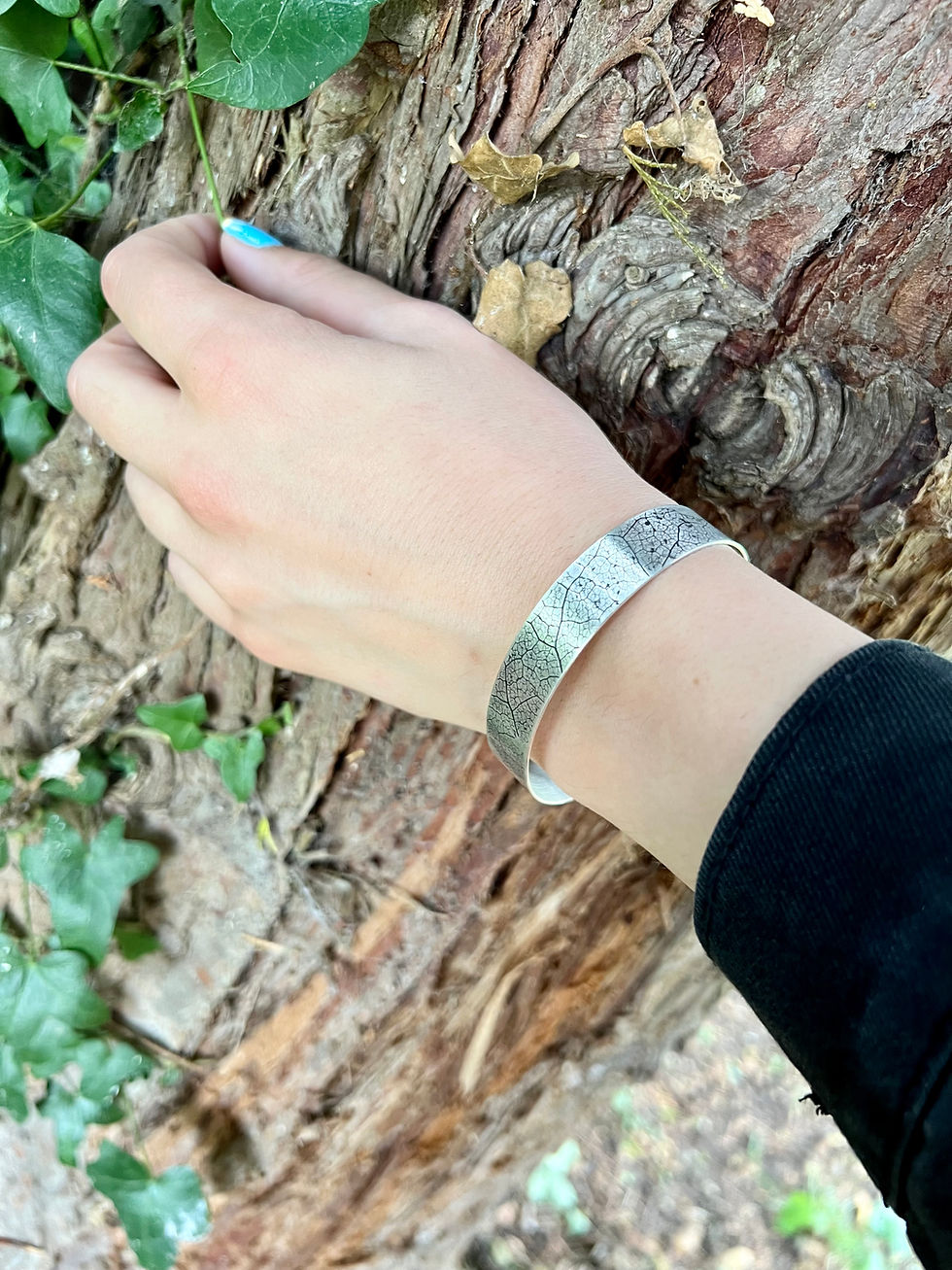 Thumbnail: Moment in time; Leafscape wrist cuff