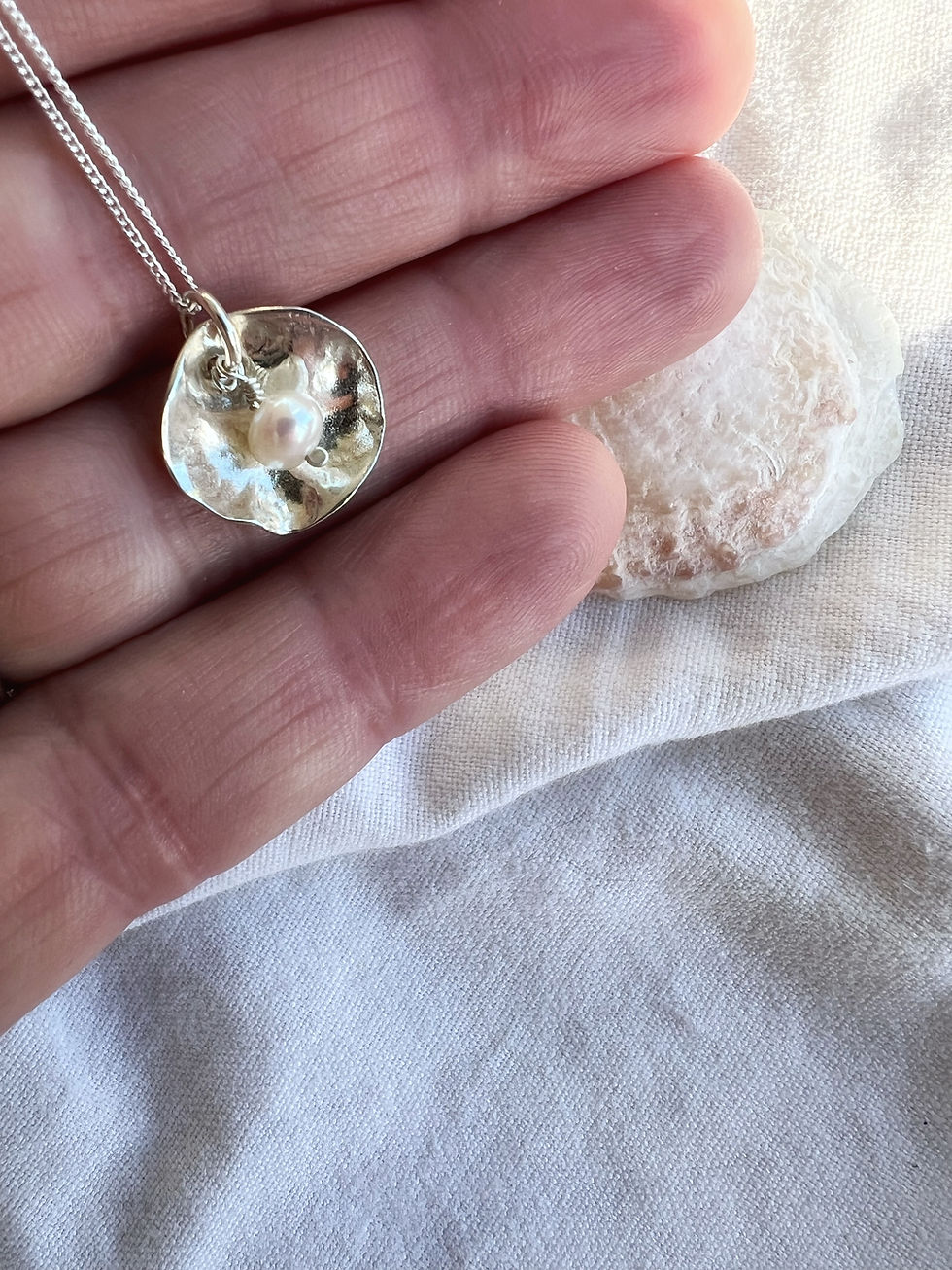 Thumbnail: Silver Coastal Calm necklace