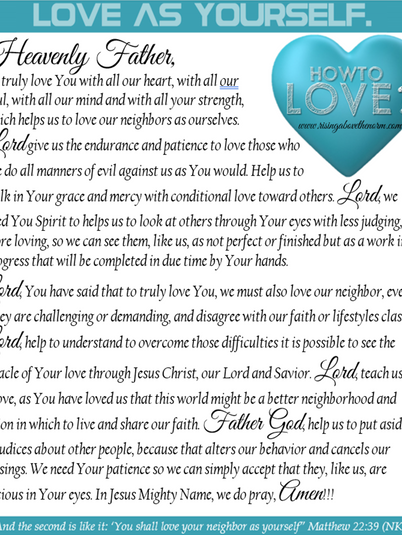Love Your Neighbor As Yourself - Prayer
