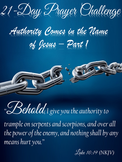 DAY 16: Authority Comes in the Name of Jesus – Part 1