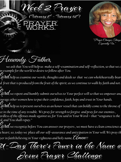 21-Day There’s Power in the Name of Jesus Prayer Challenge: Week 2 Prayer