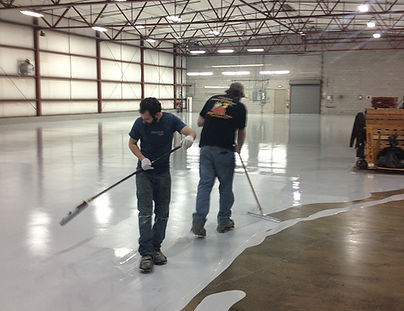 Penetrating Epoxy Primer and Gray Top Coat Applied to Provide Durable Light-Reflecting Surface