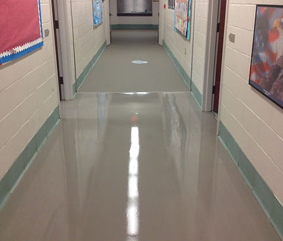 A Screed Bar Was Used to Level The Small Diameter Stone Used To Strengthen the Repair