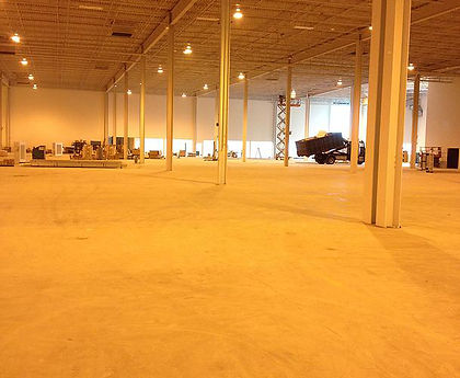 Warehouse Floor Shotblasted, Cleaned & Ready for Epoxy Primer