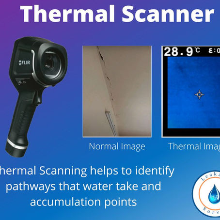 Thermal Scanner helps to identify the path of water leakage in terraces