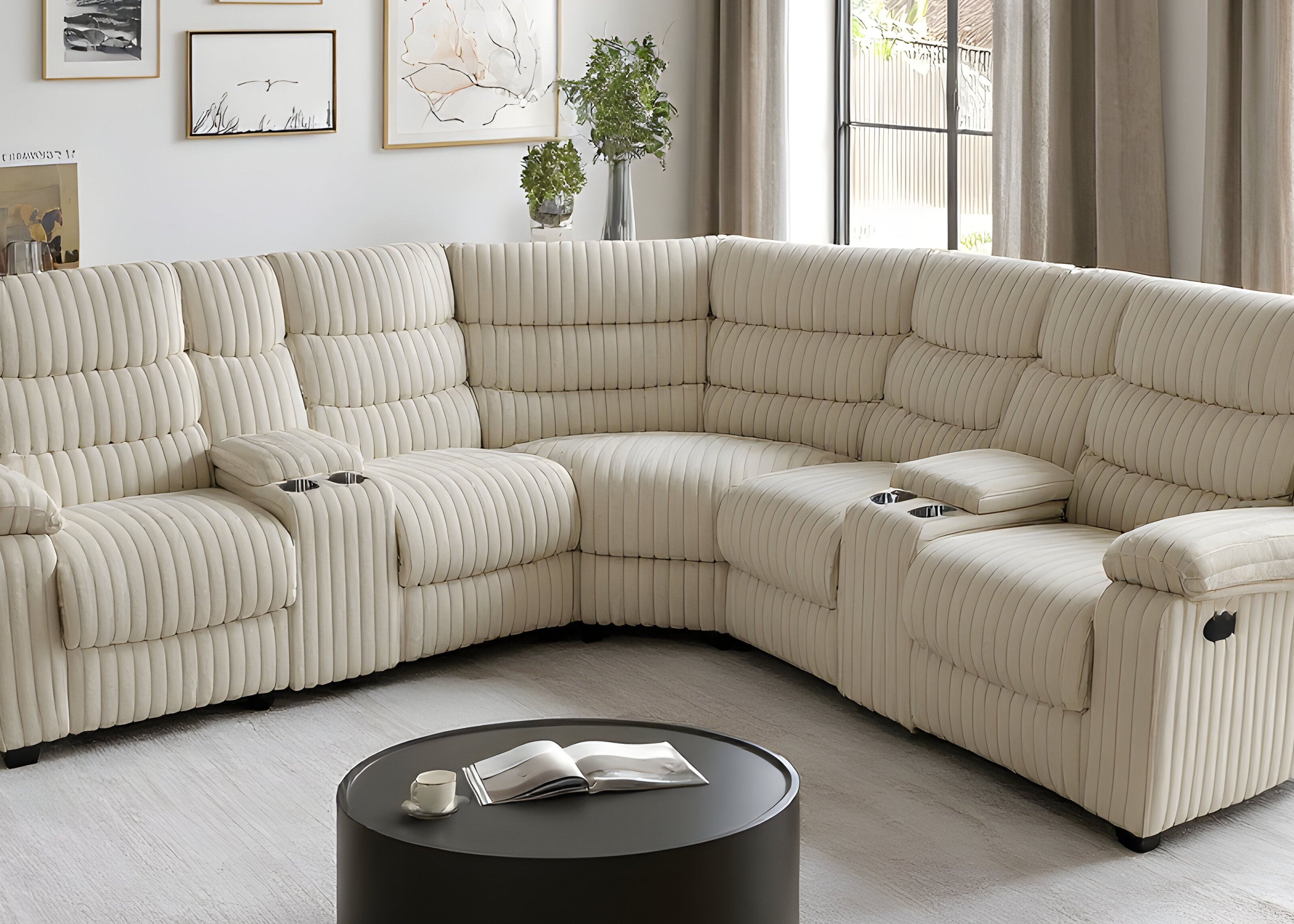 S3672 Calantha (Cream) Sectional