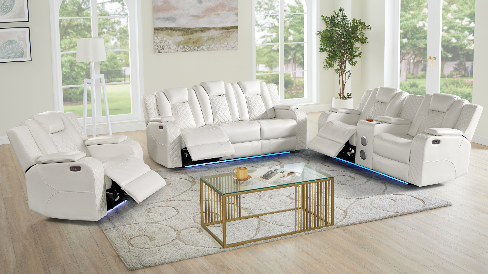 S3480 Eclipse (White) Recliner