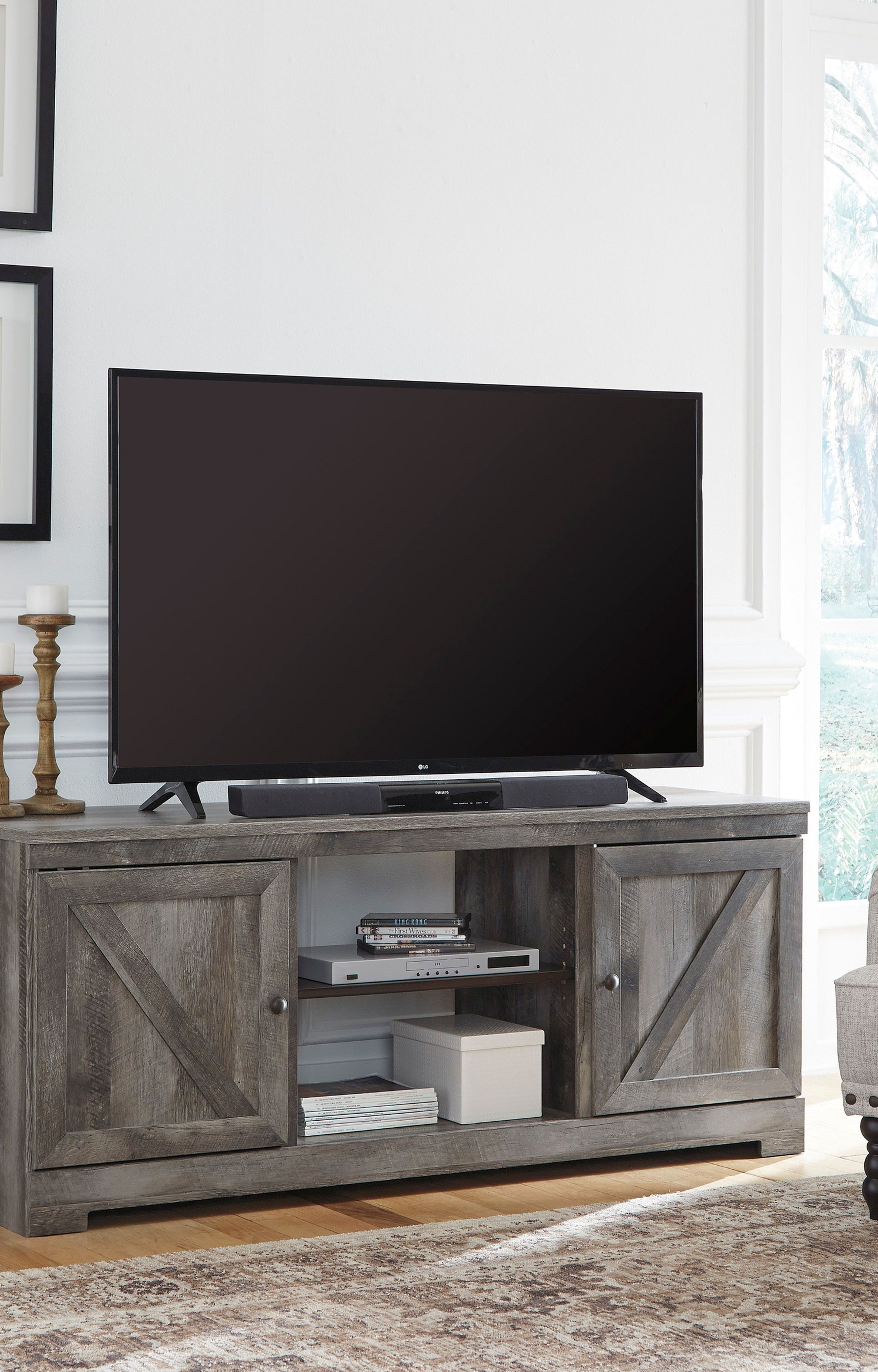 ASW440-68 Wynnlow TV Stand w/Fireplace Option