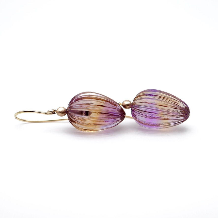 Earrings "Noël" with ametrine