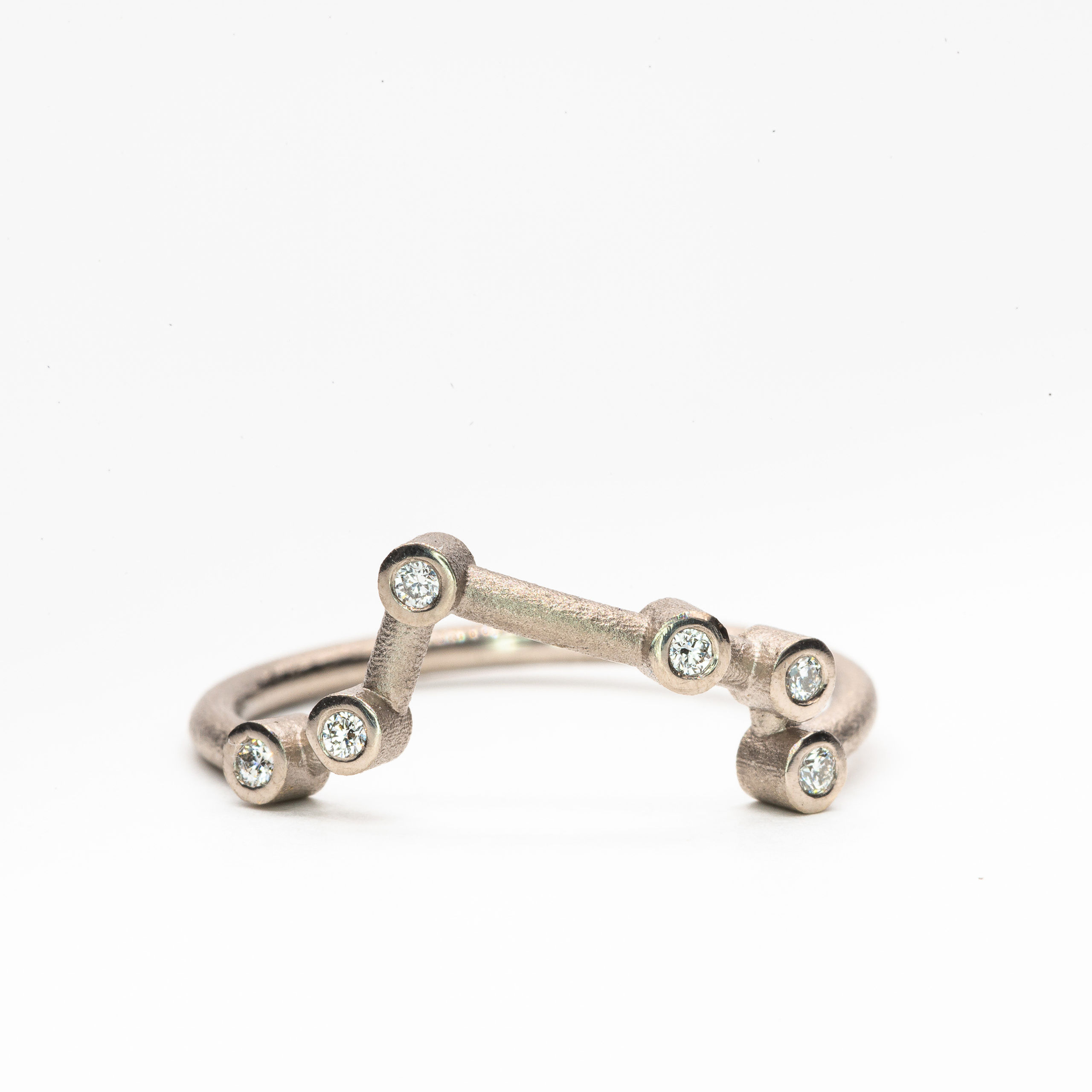 Ring "Aries" star constellation