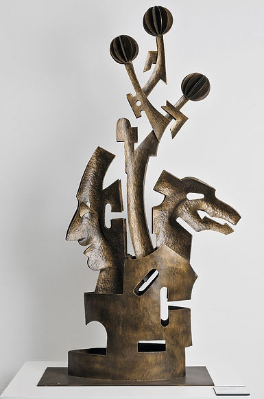 1973 - Tête d'animal et profil humain (musée Beaux-Arts Orléans)