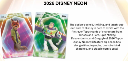2026 TOPPS DISNEY NEON MEGA box #ディズニー #トップス #ミッキー
