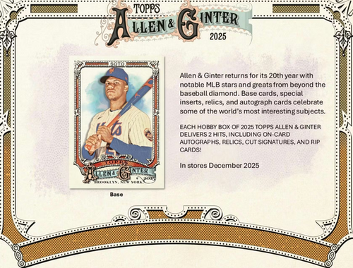 MLB 2025 TOPPS ALLEN AND GINTER HOBBY BASEBALL box #大谷翔平