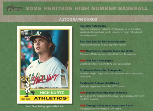 MLB 2025 TOPPS HERITAGE HI NUMBER HOBBY BASEBALL box #大谷翔平
