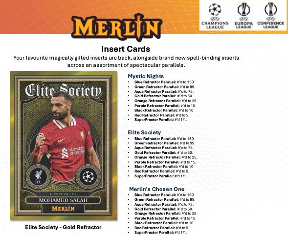 サムネイル： SOCCER 2024-25 TOPPS MERLIN CHROME UCC HOBBY box #サッカー #トップス #直筆サインカード #UEFA