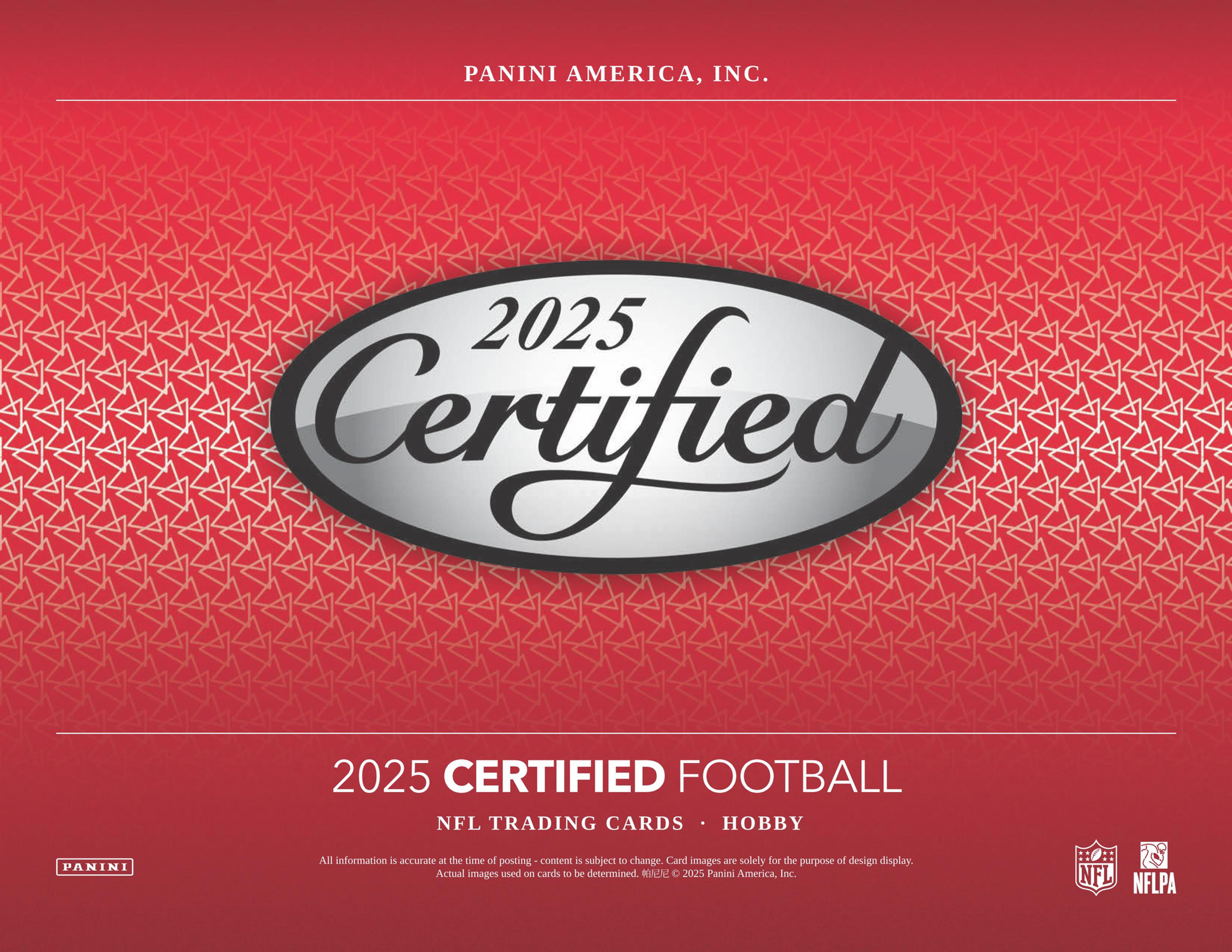 NFL 2025 PANINI CERTIFIED HOBBY FOOTBALL box #NFL #アメリカンフットボール