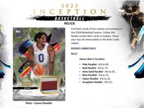 BASKETBALL 2024-25 TOPPS INCEPTION HOBBY box #NBA