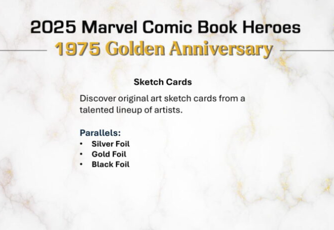 サムネイル： 2025 TOPPS Marvel Comic Book Heroes 1975 Golden Anniversary box #マーベル