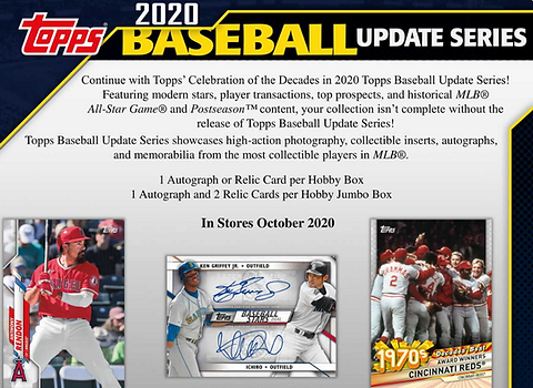 MLB 2020 TOPPS Update HOBBY Baseball box #大谷翔平