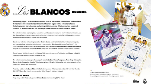 SOCCER 2025-26 TOPPS Real Madrid Los Blancos HOBBY box #サッカー