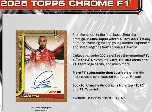 F1 2025 TOPPS CHROME Formula1 Hobby box #F1 #Formula1 #TOPPS