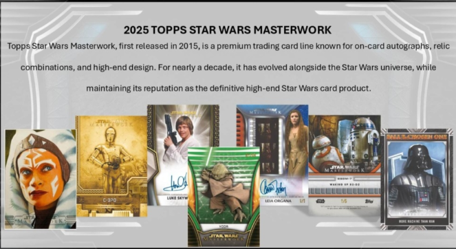 サムネイル： 2025 TOPPS STAR WARS MASTERWORK box #StarWars #スターウォーズ