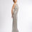 Thumbnail: Silver Sequined Cowl Back Gown
