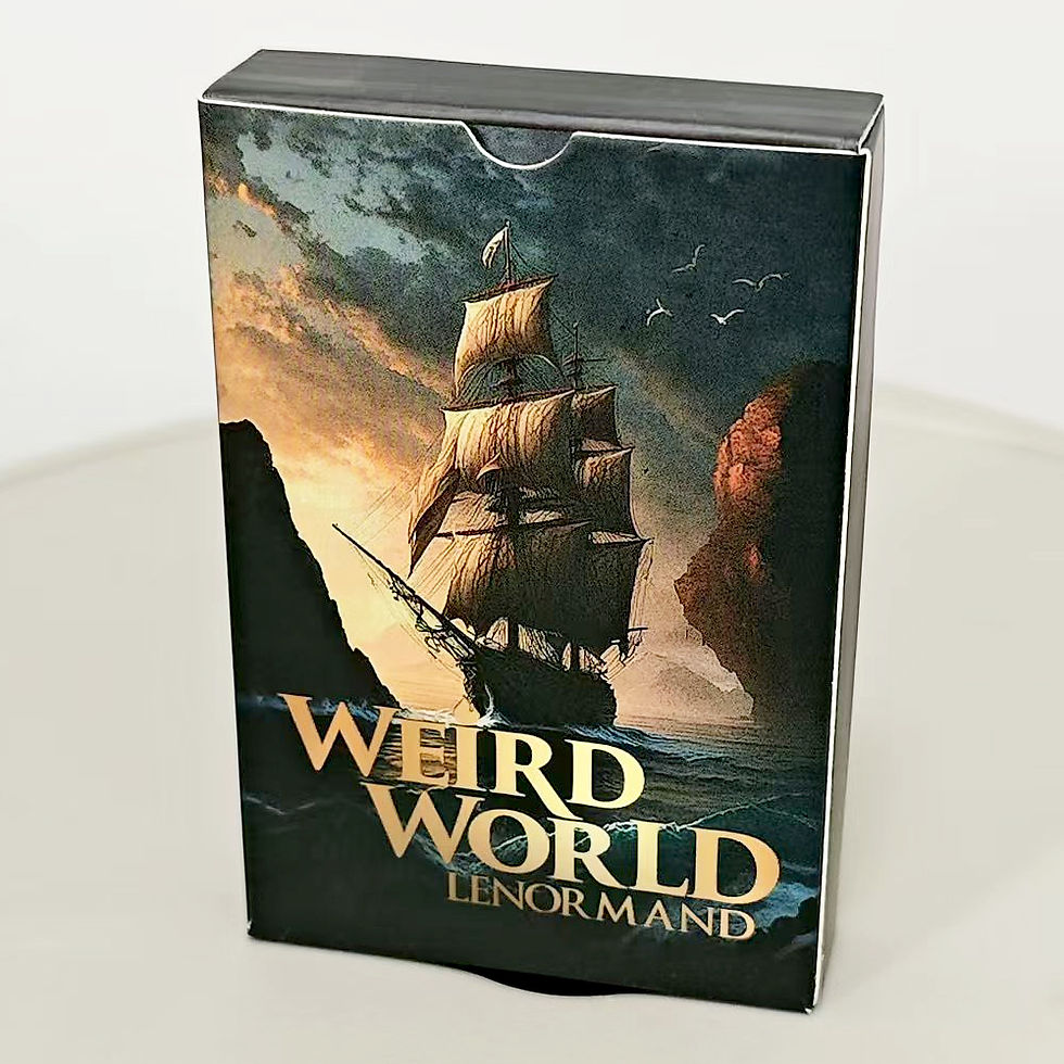 Miniatura: Baralho Lenormand do Mundo Estranho 9*6cm 36 Pcs 