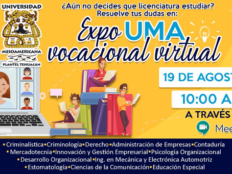 Inscribete!!! Expo UMA virtual