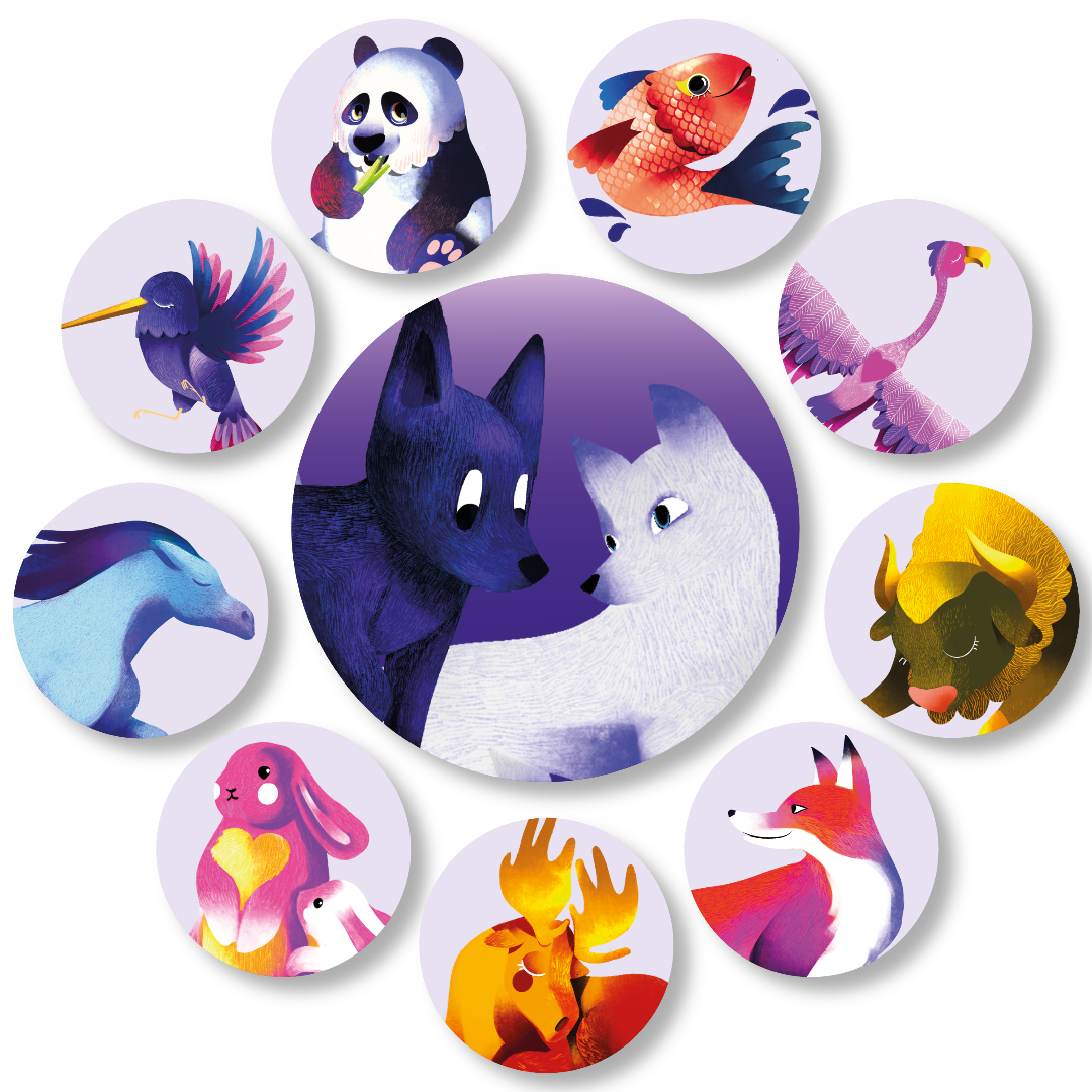 Pack 10 Autocollants