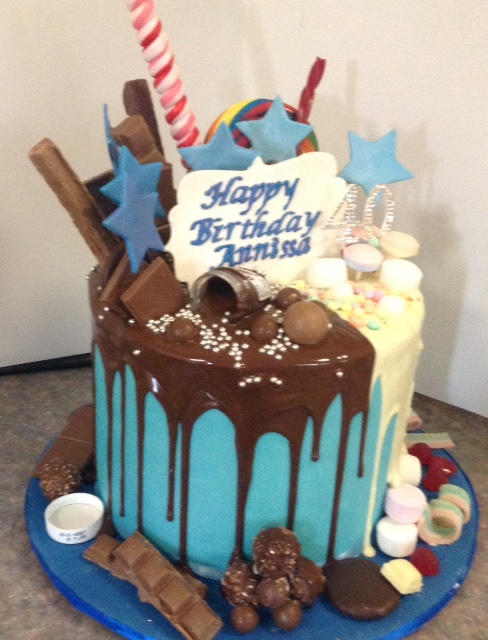 Dripping cake