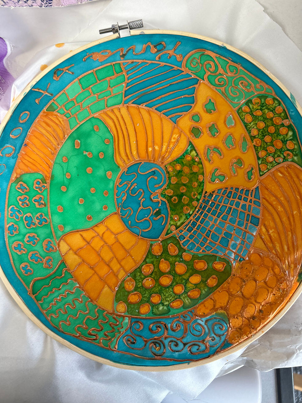 Thumbnail: Beginners Silk Painting Class £25 25th September 7-9pm. £25