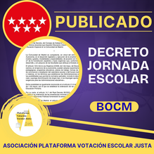 Publicación DECRETO que regula la jornada escolar