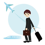 旅行に行く人