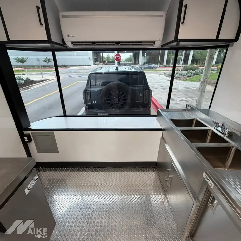 Thumbnail: Luxury Black Capsule Food Trailer Modern Mobile Kitchen for Coffee, Burgers