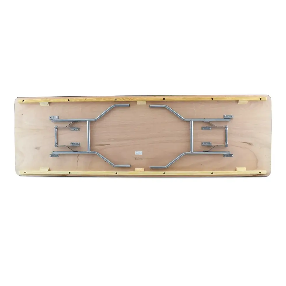 Thumbnail: Titan Series™ Wood Folding Table - 8'x30'' banquet - vinyl edge