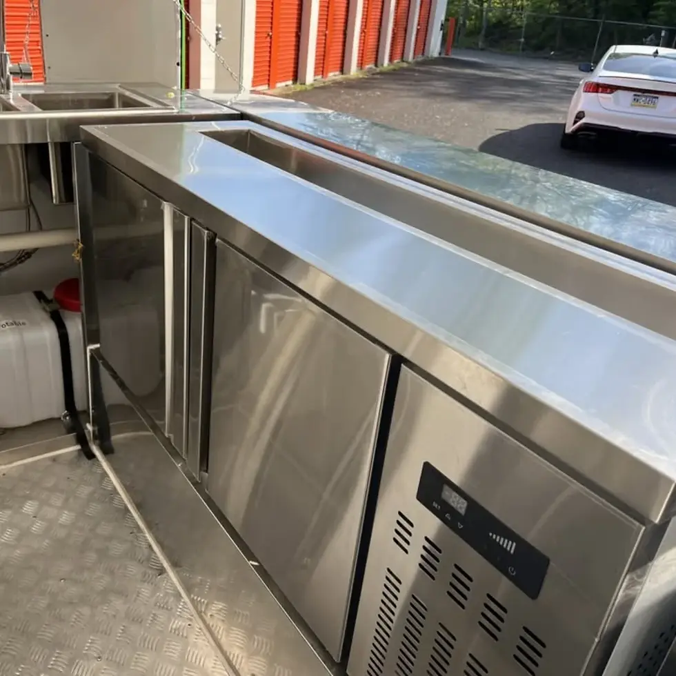 Thumbnail: 7.2ft Lime Green Round Top Food Trailer for Street Catering with Single Axle