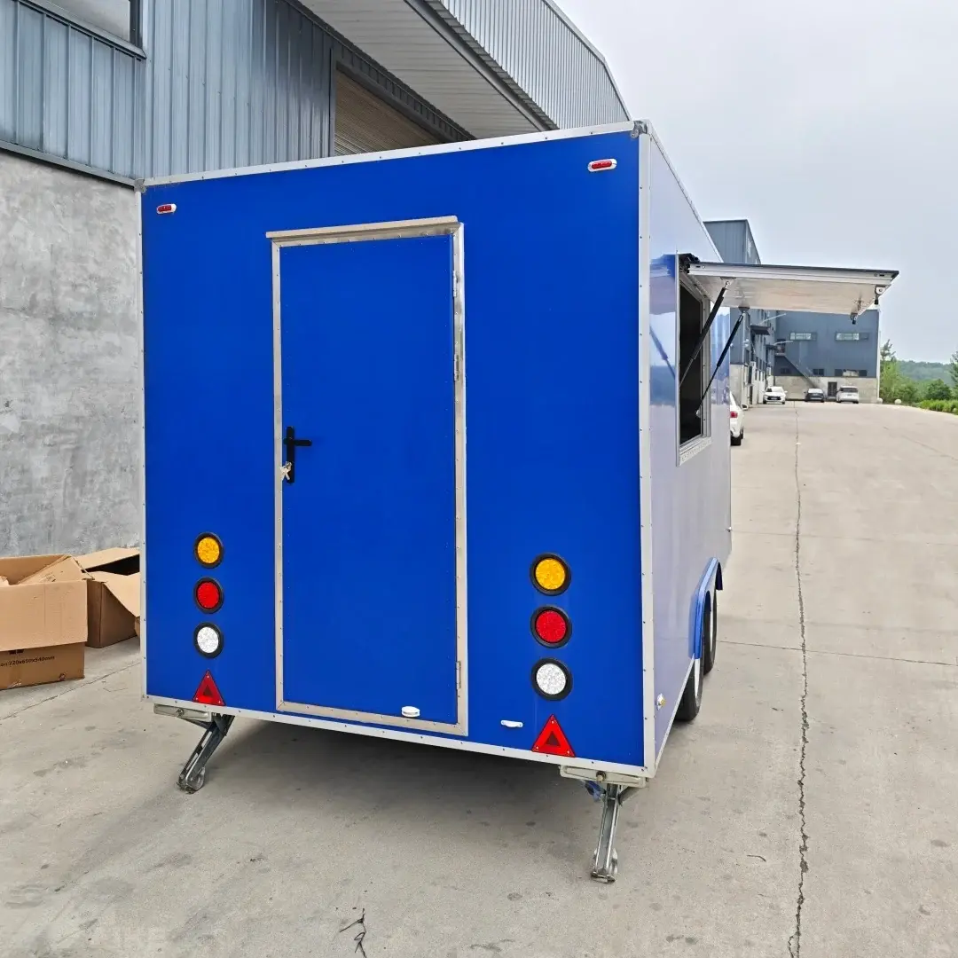 This food trailer is in stock and can be shipped immediately. Food trailer speci