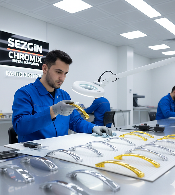 Metal kaplama kalite kontrol süreci – Sezgin Chromix laboratuvar ve ölçüm ekipmanı