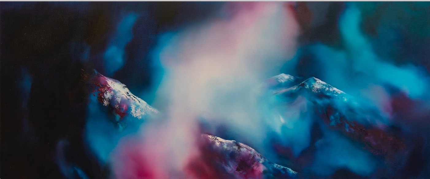 Niwl Pinc/Pink Haze 1.3m x 50cm