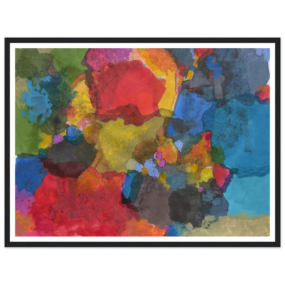 Thumbnail: "Leaves" Premium Matte Paper Wooden Framed Print