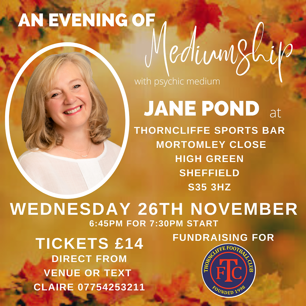 Evening of Mediumship - Thorncliffe Sports Bar